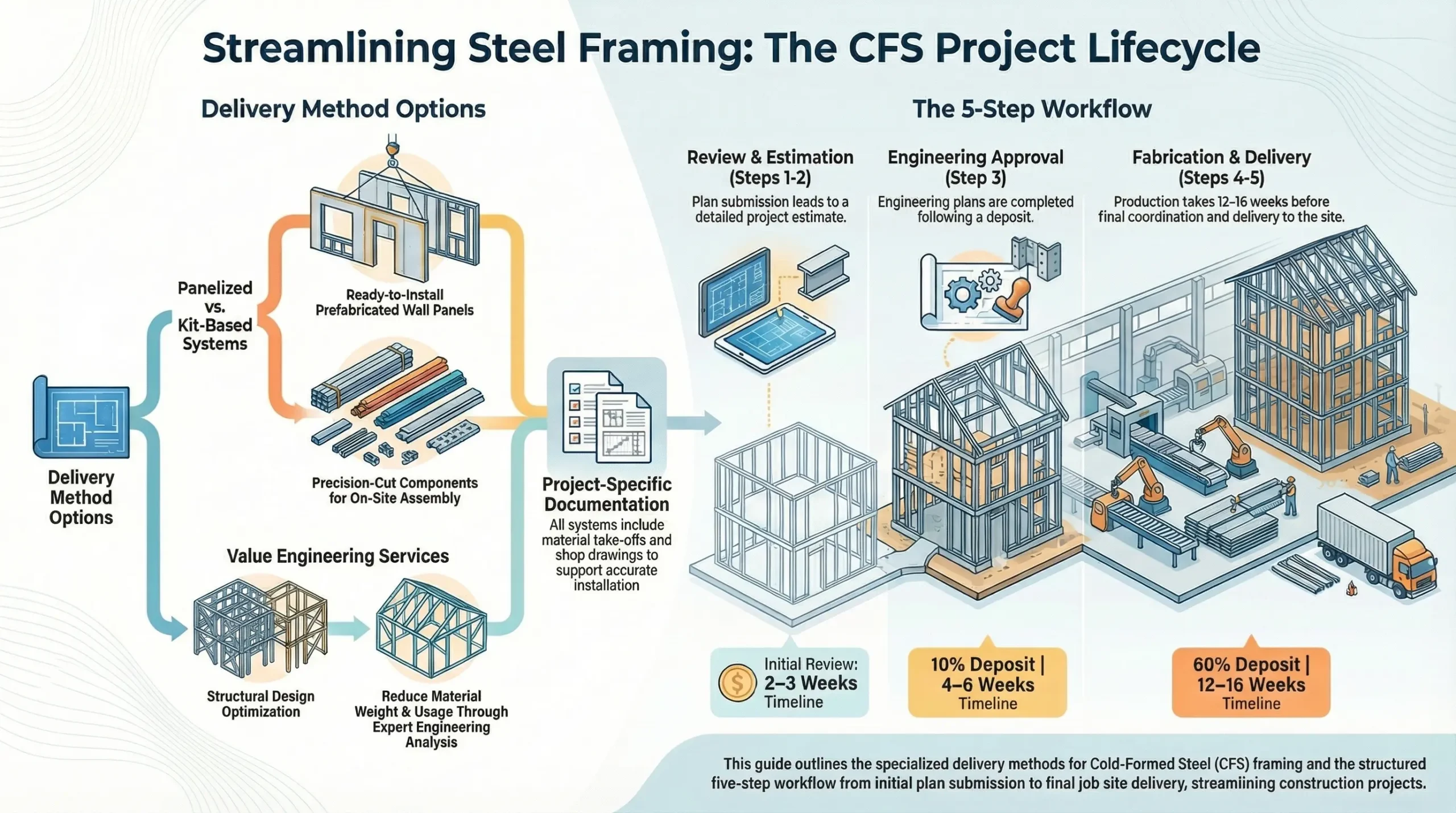 Our 5 Step Process for CFS Trusses & Framing